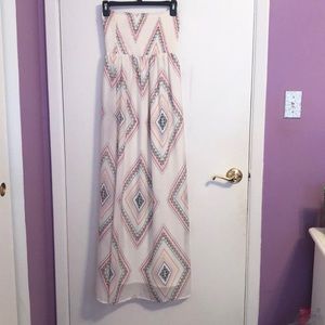 Maxi dress- strapless dress